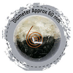 Black Tourmaline Selenite Crystal Orgonite Ball (Layer)(2.5 Inch)