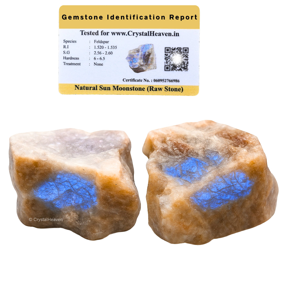Raw Sun Moonstone Crystals (1 Piece)