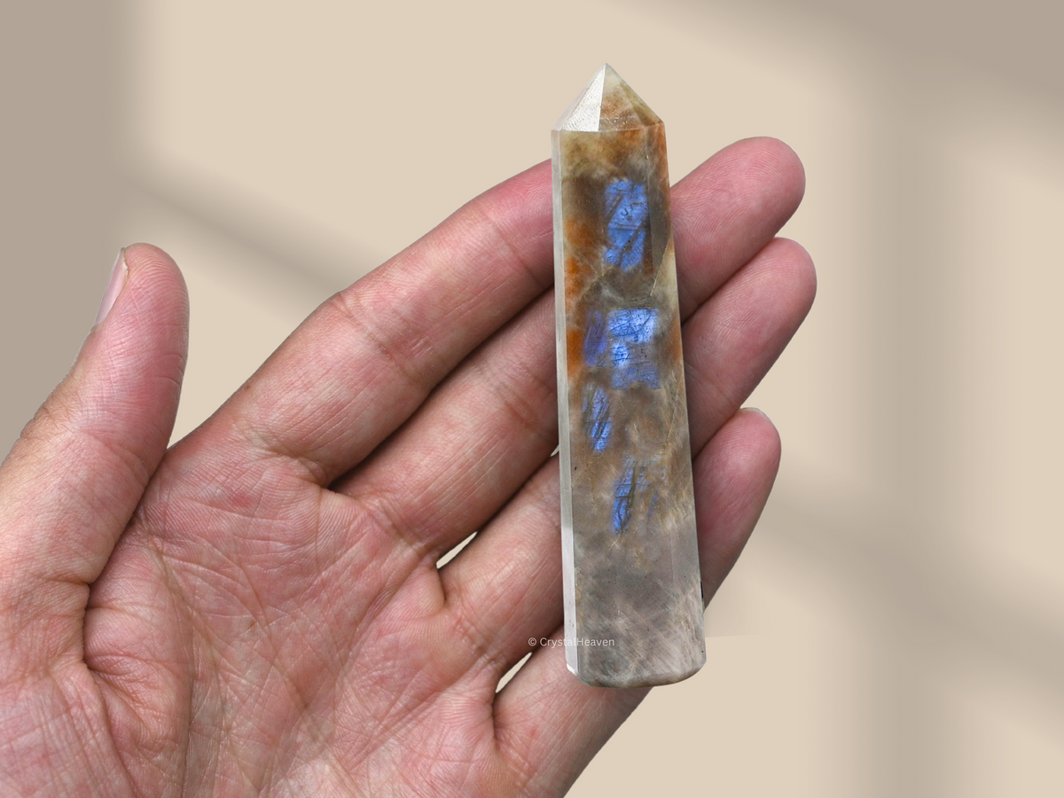 Sun Moonstone Crystal Tower (2" to 3" inch) 