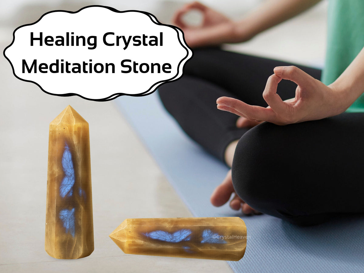 Sun Moonstone Crystal Tower (2" to 3" inch) 