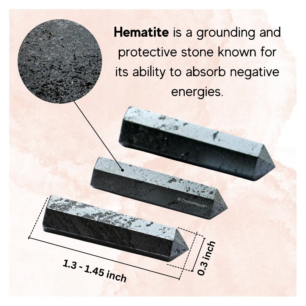 Hematite Pencil Points (Set of 3)