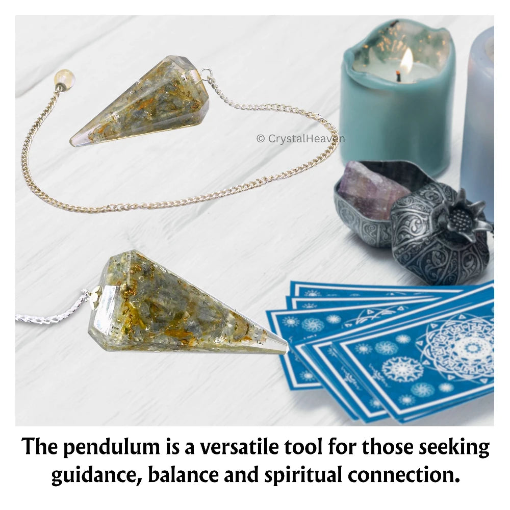 Labradorite Crystal Orgone Pendulum