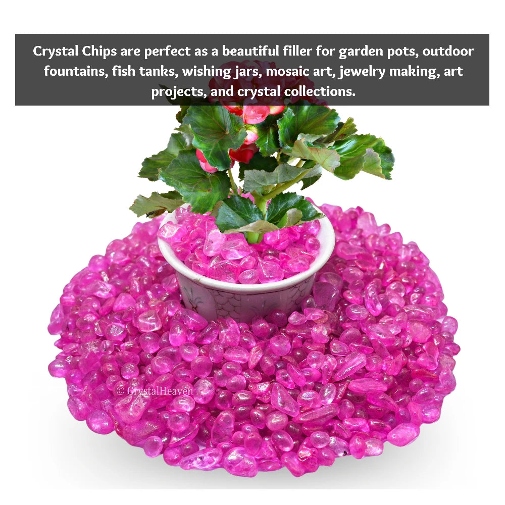 Rose Aura Quartz Chips (500 gram)