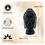 Black Obsidian Buddha Head