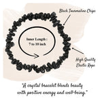 Black Tourmaline Chips Bracelet