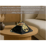 Shungite Orgone Pyramid (Round Tree Of life)