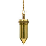 Metal Brass Pendulum - Gold 3 Piece Pointed Bullet (MP75)