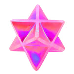 Angel Aura Rose Quartz Crystal Merkaba (15-20 mm)
