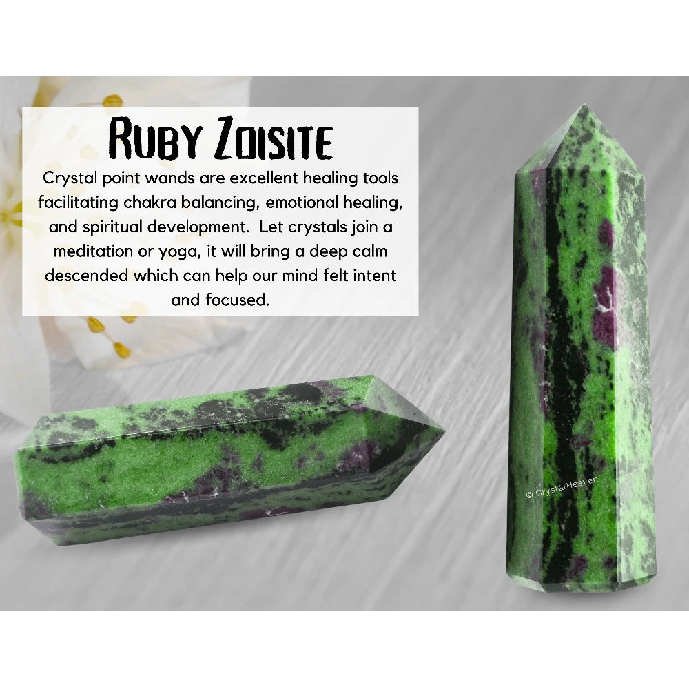 Large Ruby Zoisite Tower