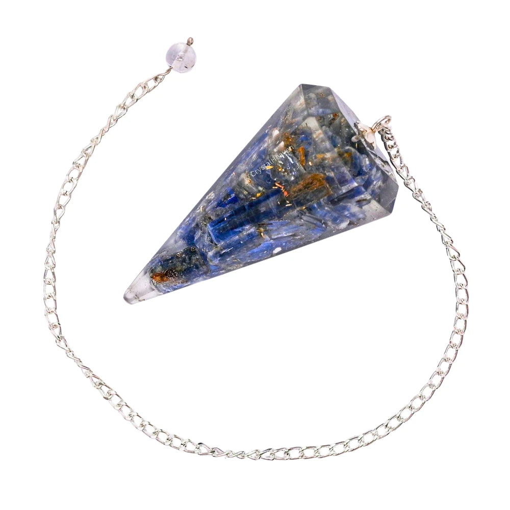 Kyanite Crystal Orgone Pendulum