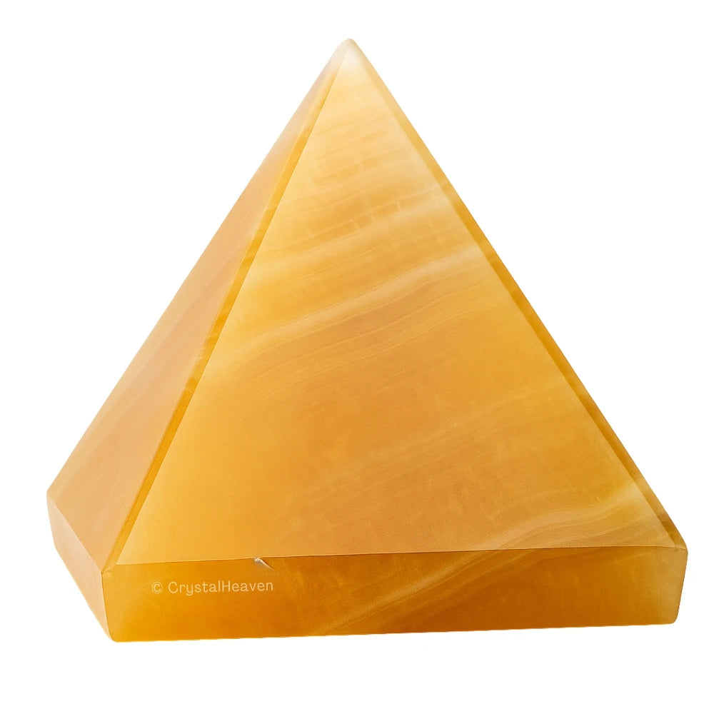 Yellow Calcite Pyramid (1.5 Inch)