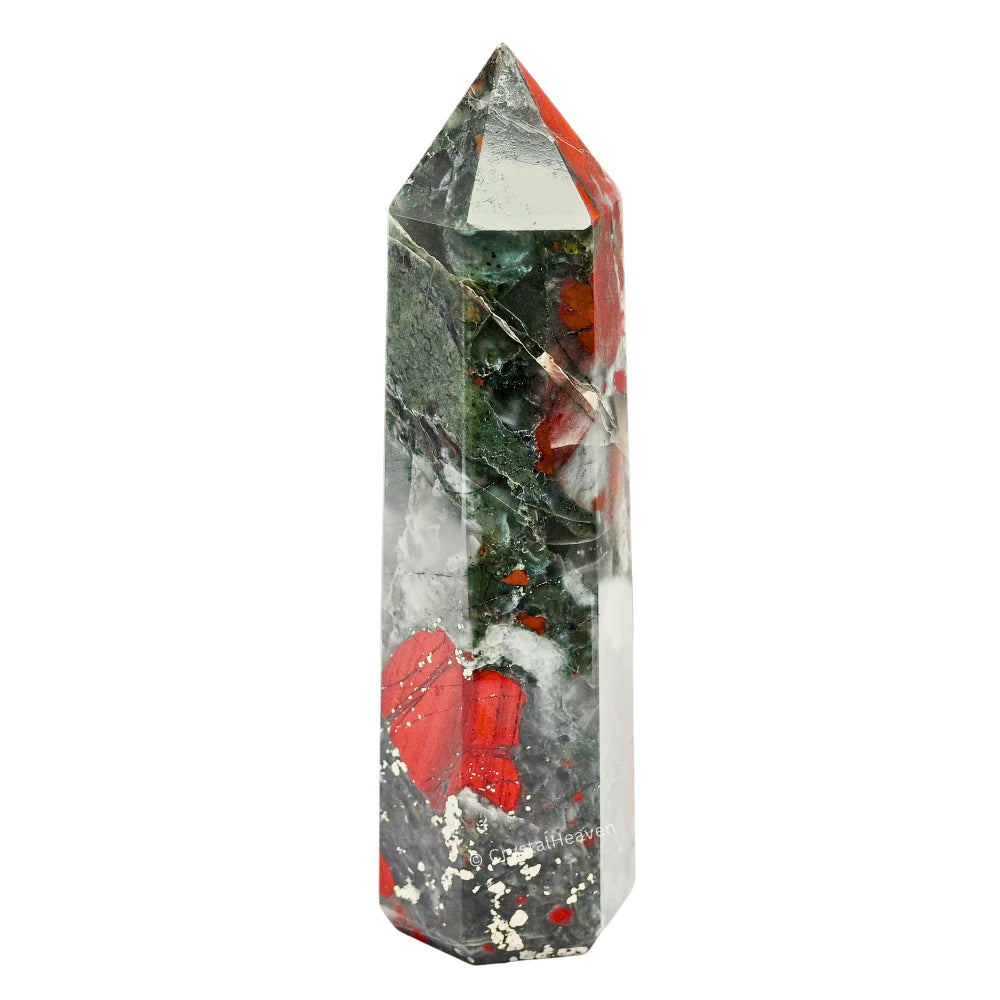 Large African Bloodstone Tower