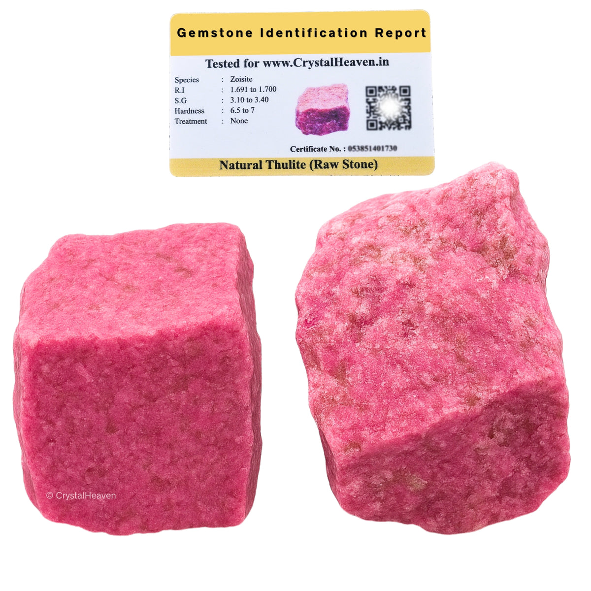 Raw Thulite Crystals (1 Piece)