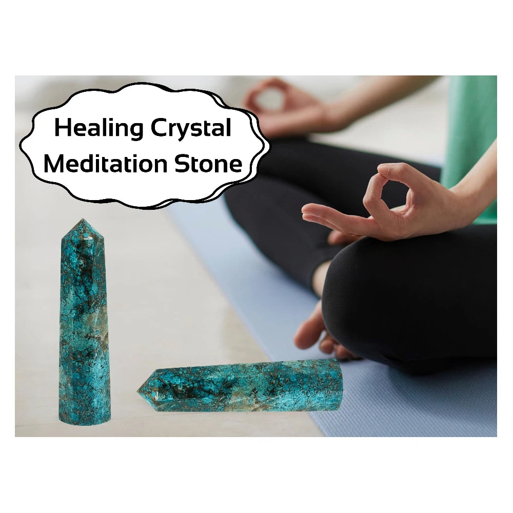 Chrysocolla  Crystal Tower (3" to 4" inch)
