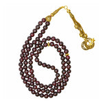 Garnet Crystal Tasbih (Gold)