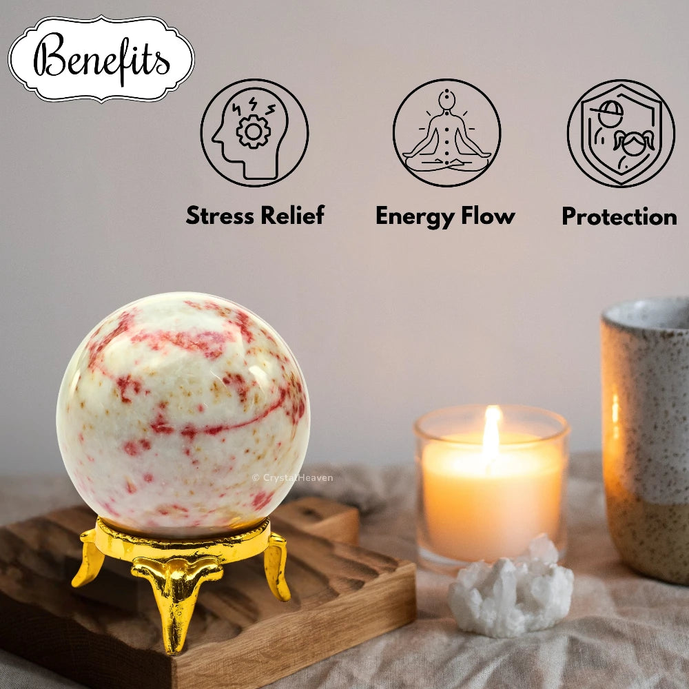 Cinnabarite Sphere (2 Inch)