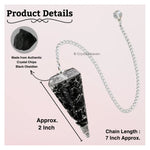 Black Obsidian Crystal Orgone Pendulum