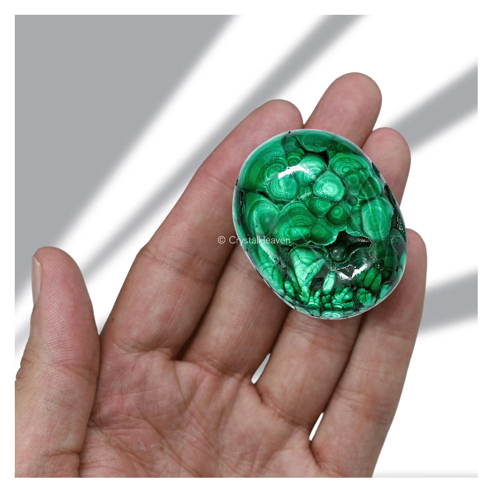 Malachite Palm Stone