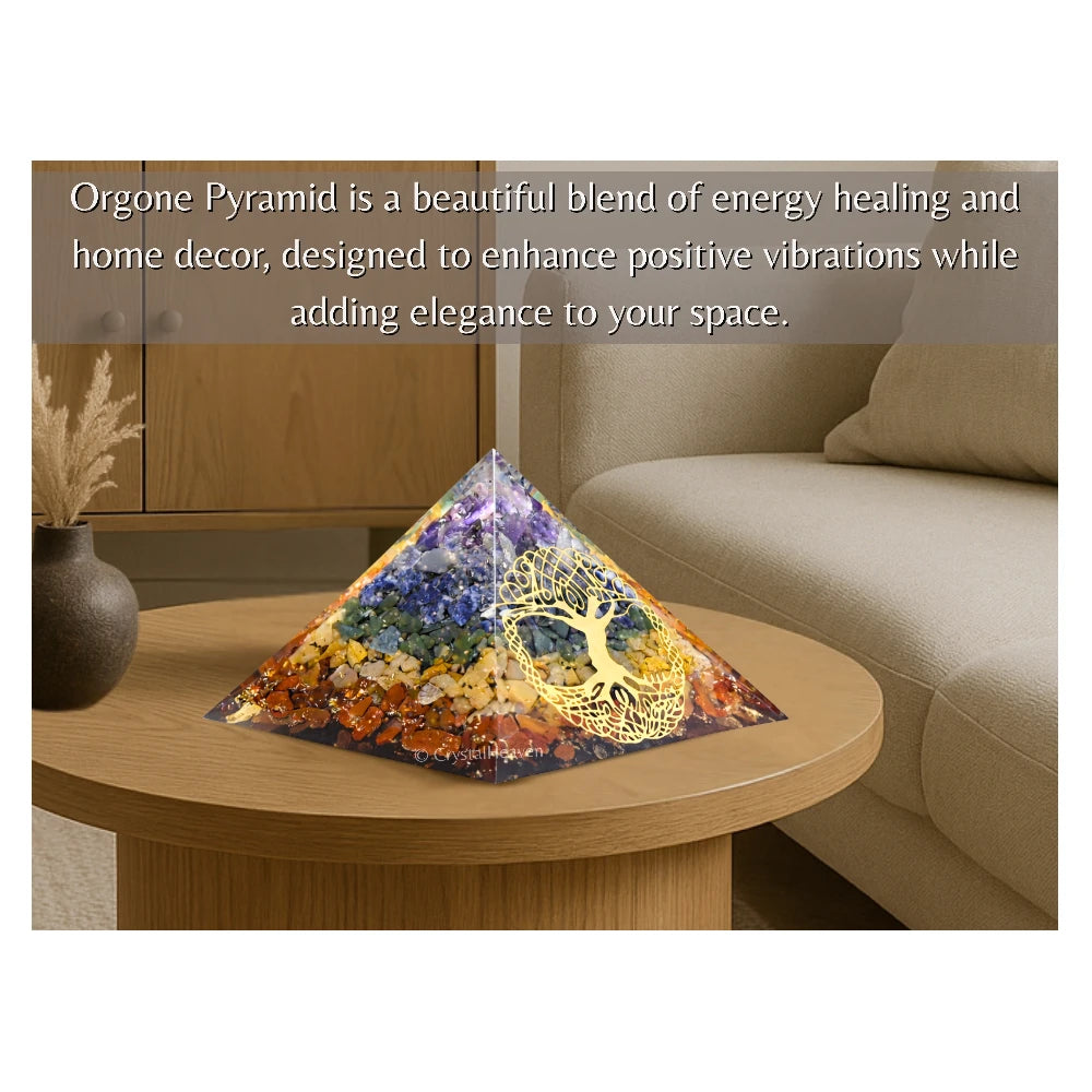 7 Chakra Orgone Pyramid (Tree Of Life)