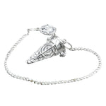 Metal Brass Pendulum - Silver Cone Chamber (MP88)