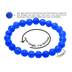 Blue Agate Bracelet (Elastic)