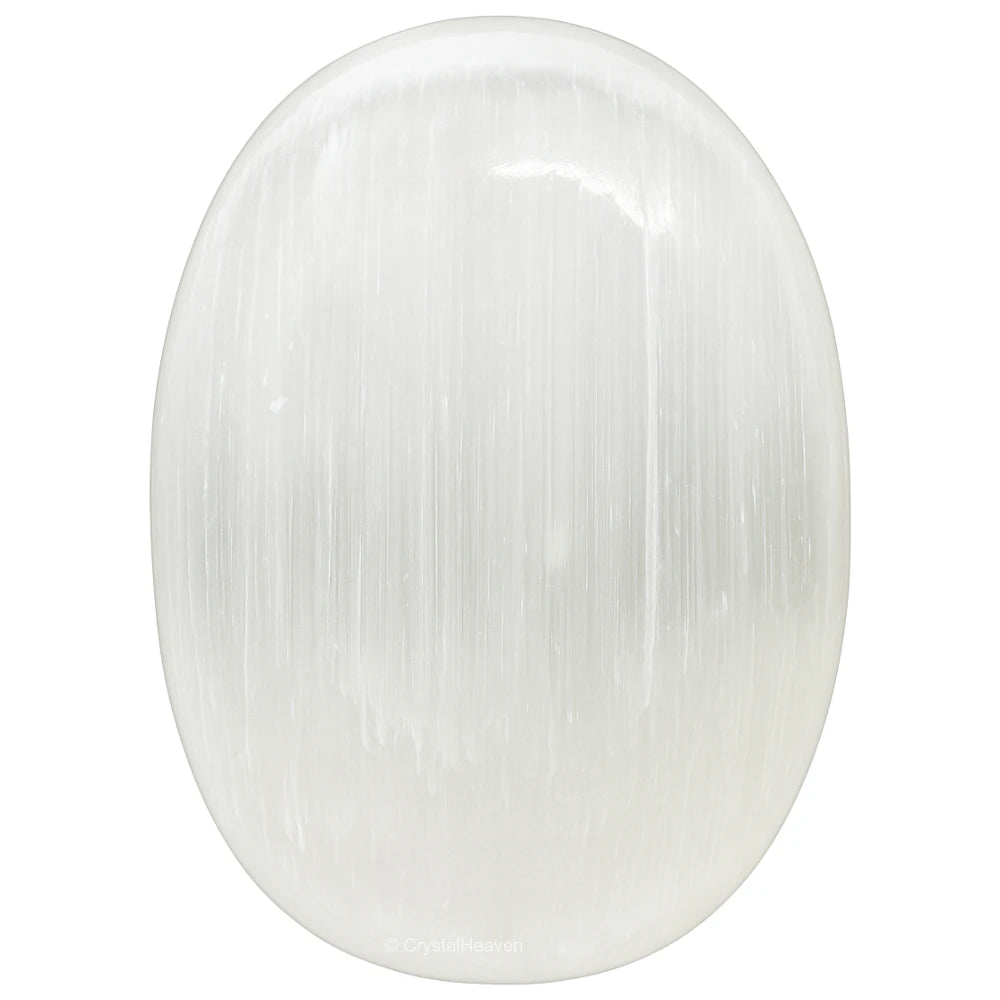 Selenite Palm Stone