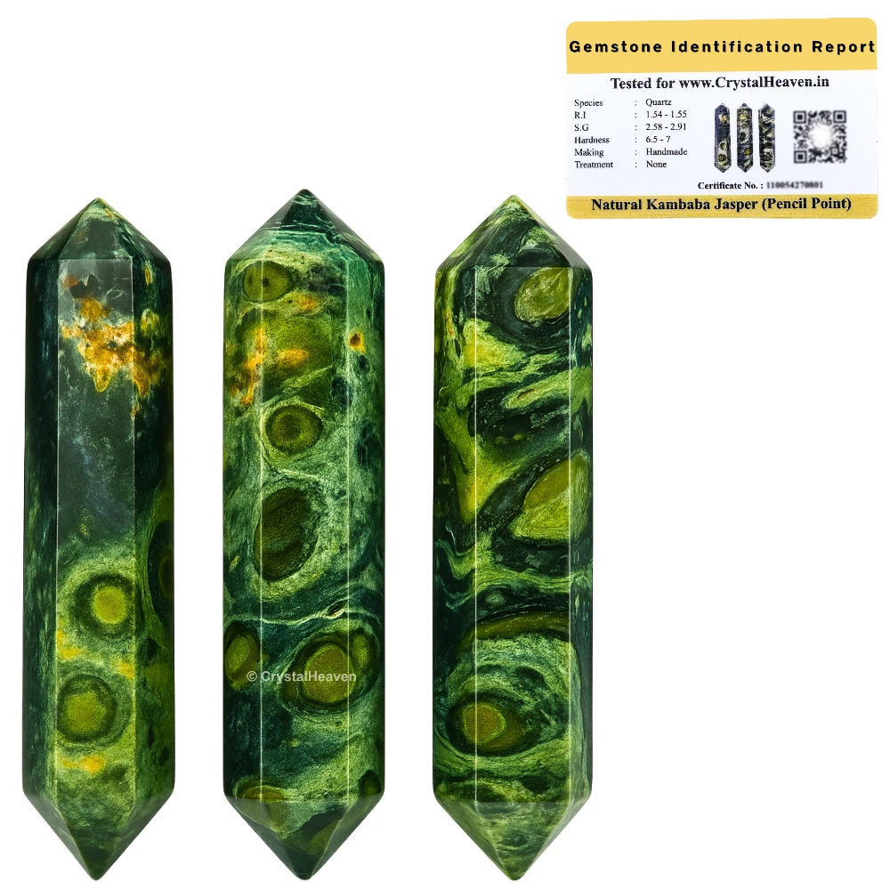 Kambaba Jasper Pencil Points (Double Terminated) (Set of 3)