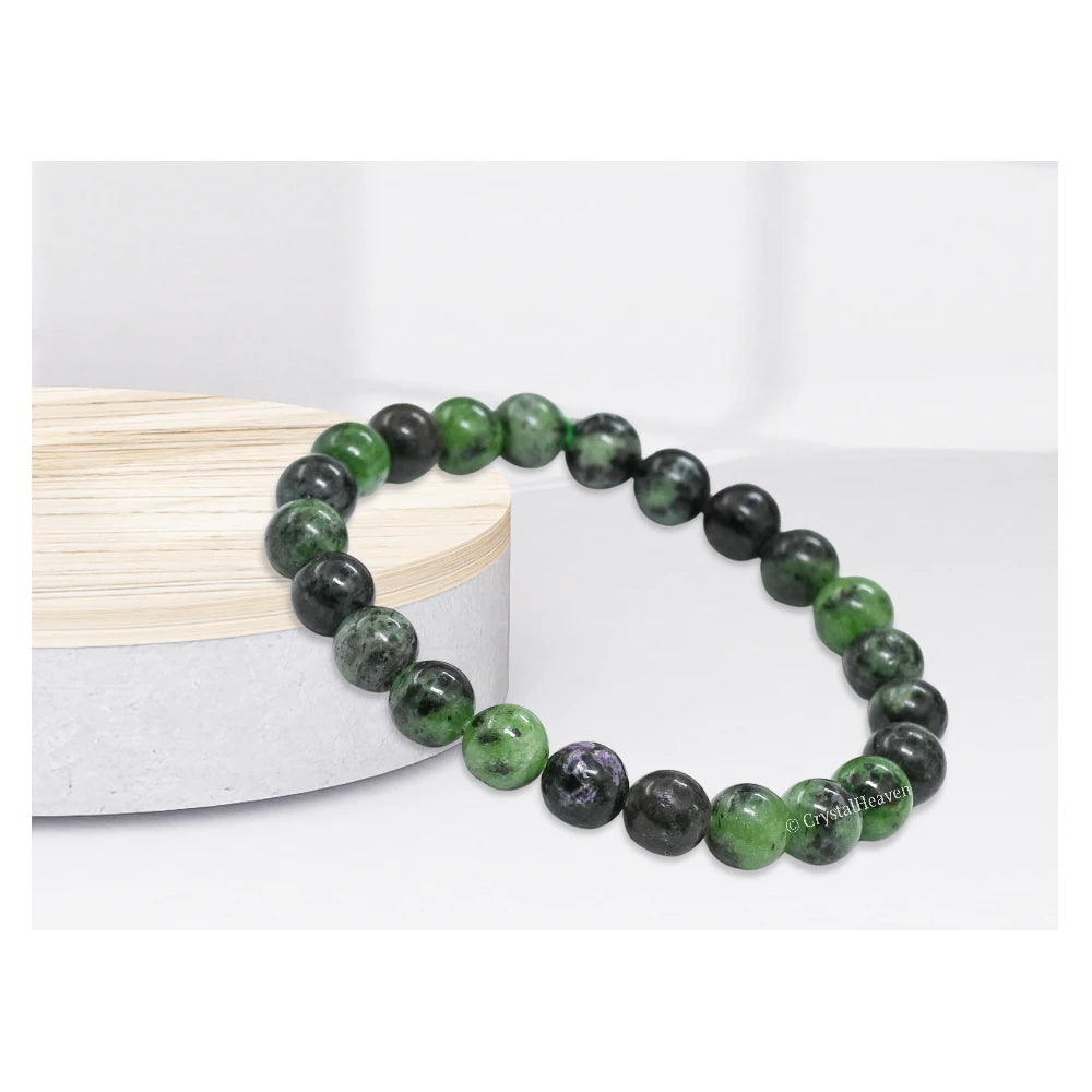Ruby Zoisite Bracelet (Elastic)