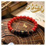 Aries Bracelet (मेष राशि) - Red Jasper & Tiger Eye