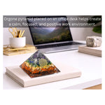 7 Chakra Orgone Pyramid (Small Flower Of Life)