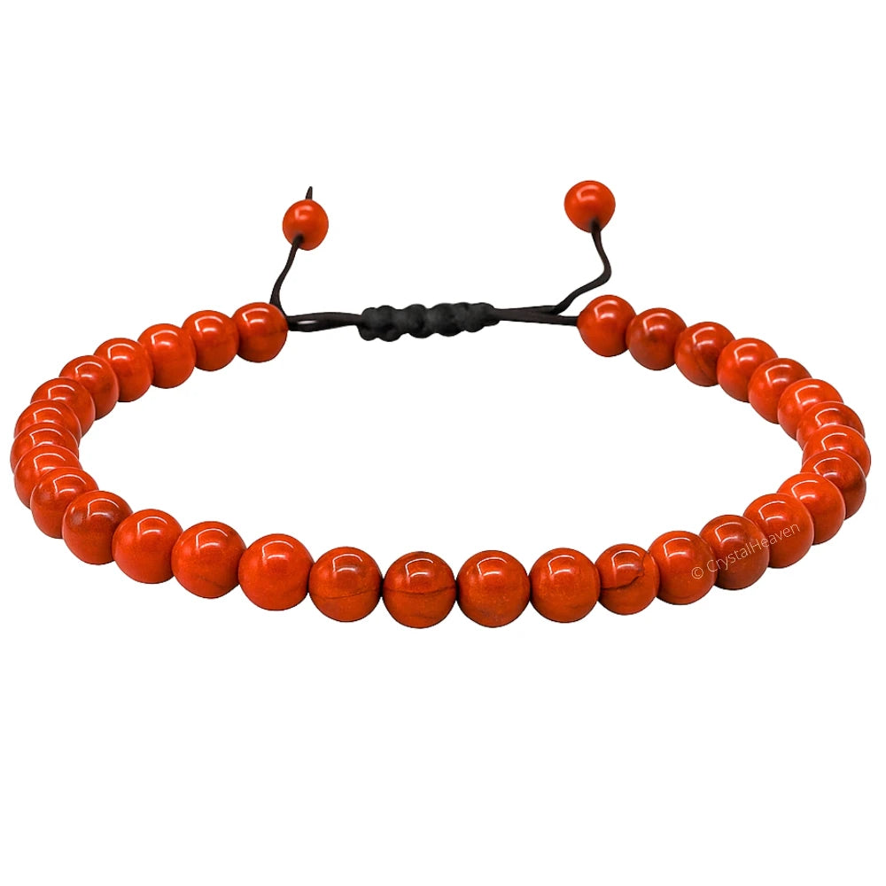 Red Jasper Anklet (Without Knot)