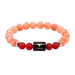 Taurus Bracelet (वृषभ राशि) - Sunstone & Carnelian