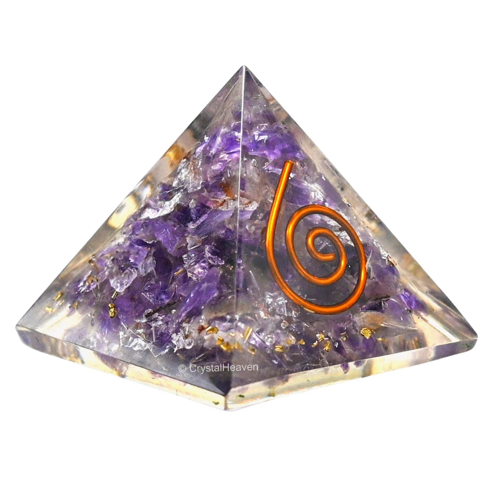 Amethyst Orgone Pyramid - 30mm