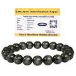 Silver Sheen Obsidian Bracelet (Elastic)