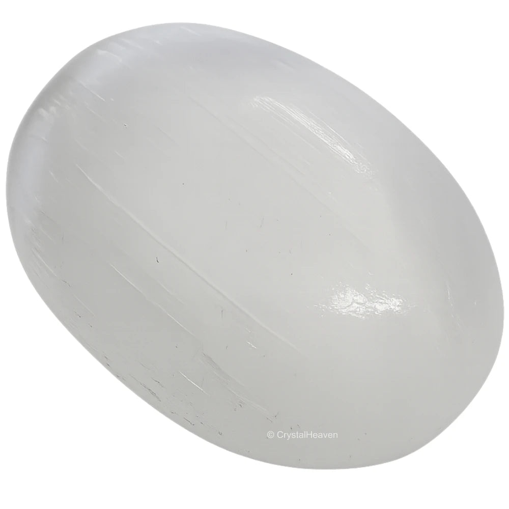 Selenite Palm Stone