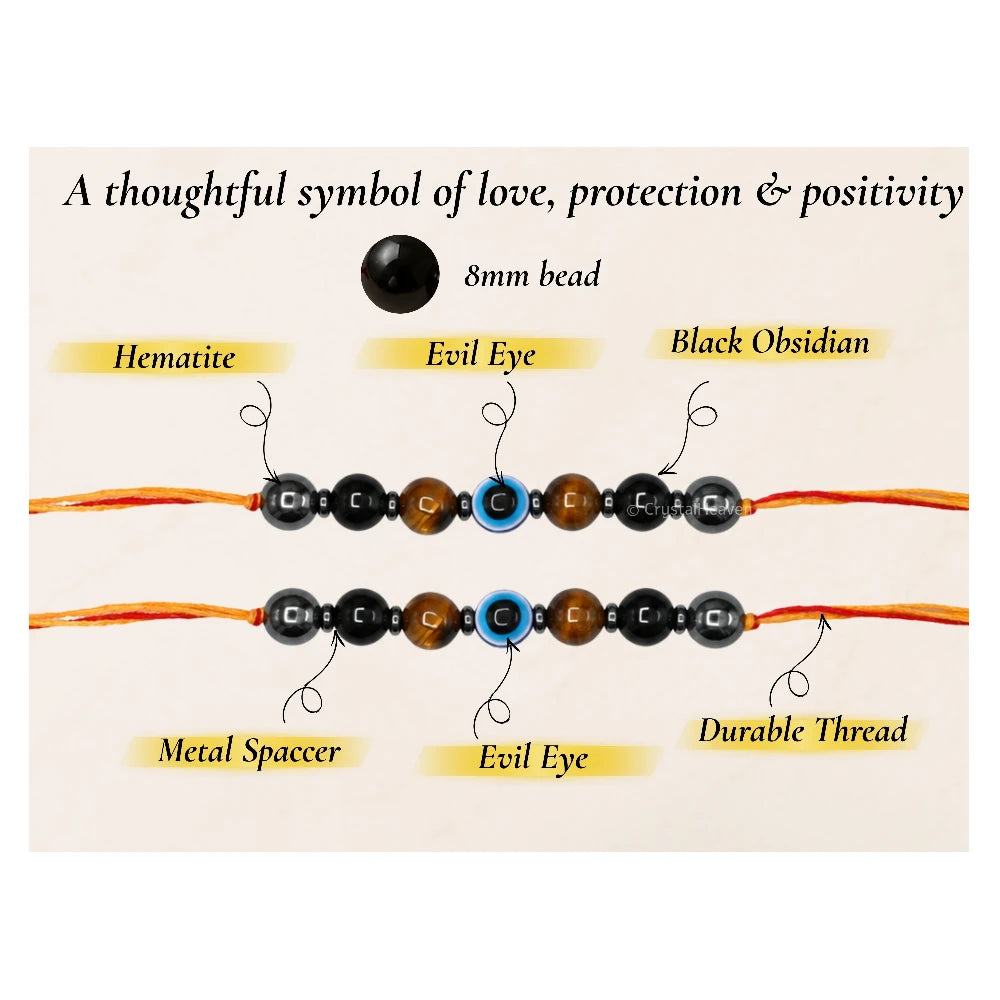 Protection Rakhi for Brother (Set of 5)