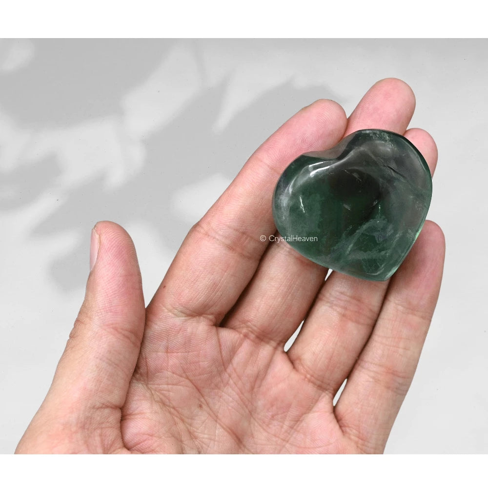 Green Fluorite Heart