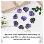 Amethyst Mini Heart - 15 mm (Pack of 10)