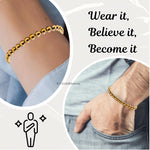 Golden Hematite Healing Crystal Bracelets - 6mm Beads (Adjustable)