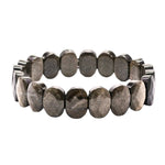 Gold Sheen Obsidian Faceted Beads Bracelet - Oval Stone