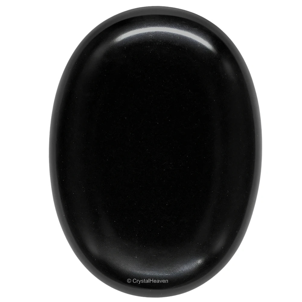 Black Obsidian Palm Stone