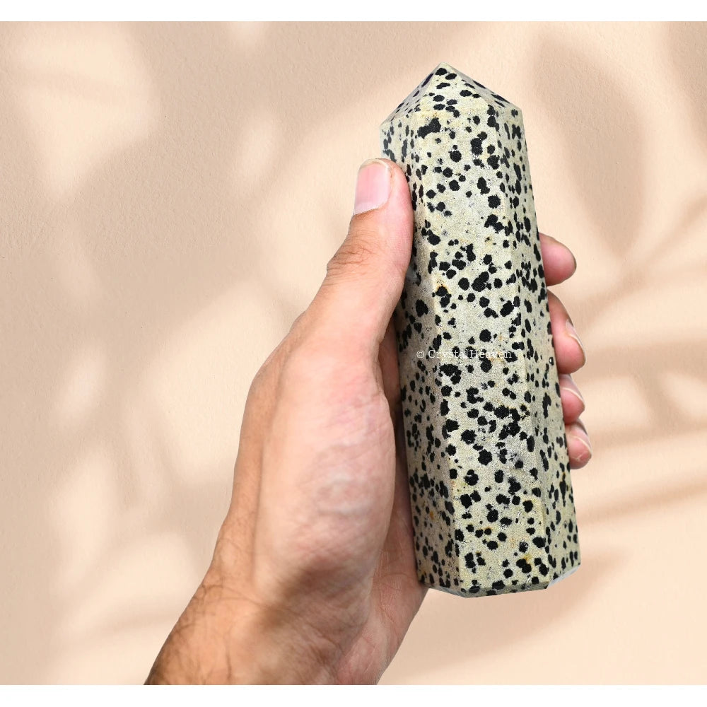Large Dalmatian Jasper Tower