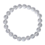 Clear Quartz Bracelet (Faceted) (Stretchable)
