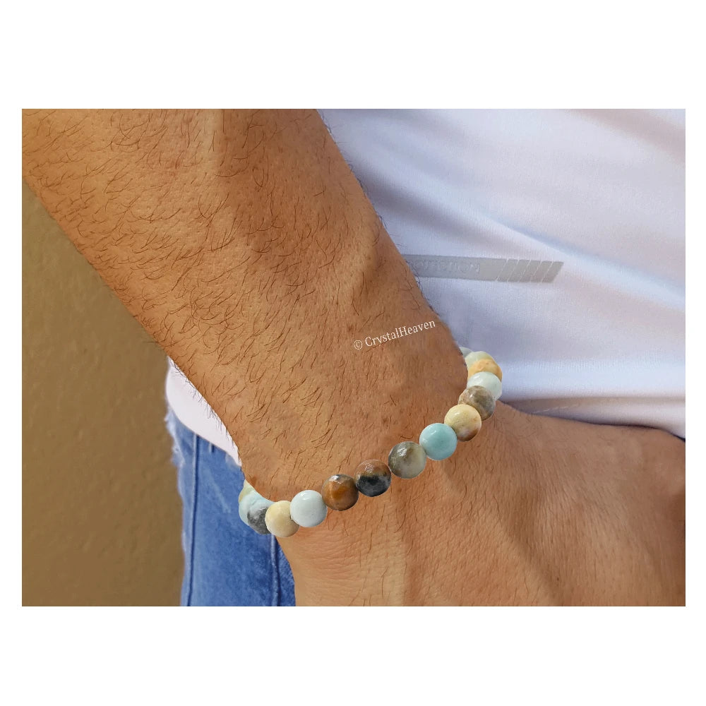 Mexican Amazonite Bracelet (Faceted-Adjustable)