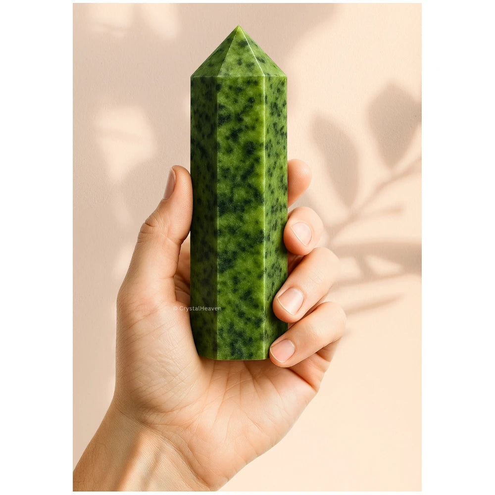 Large Green Jade Tower