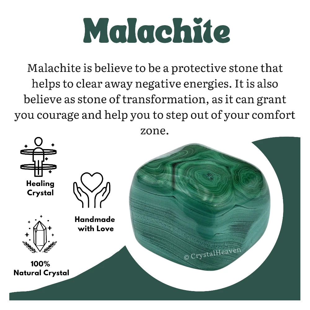 Tumbled Malachite Stones (30 Gram)