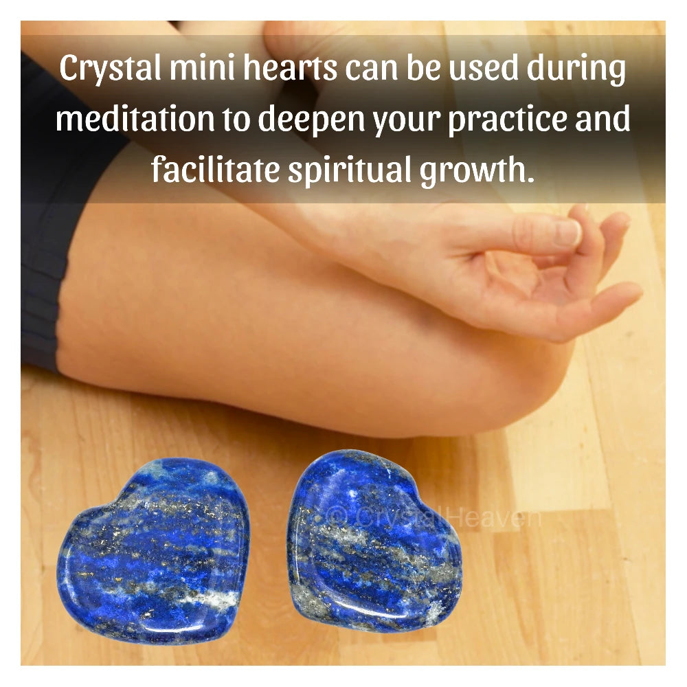 Lapis Lazuli Mini Heart (Pack of 2)