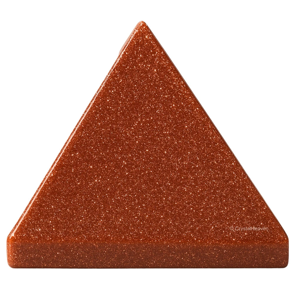 Red Goldstone Pyramid (1 Inch)