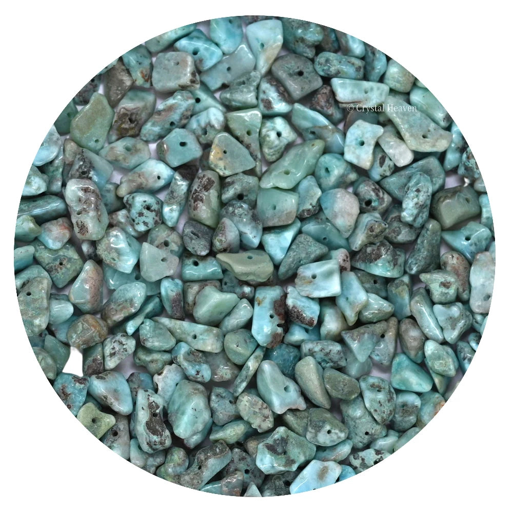 Larimar Chips - Pre Drilled