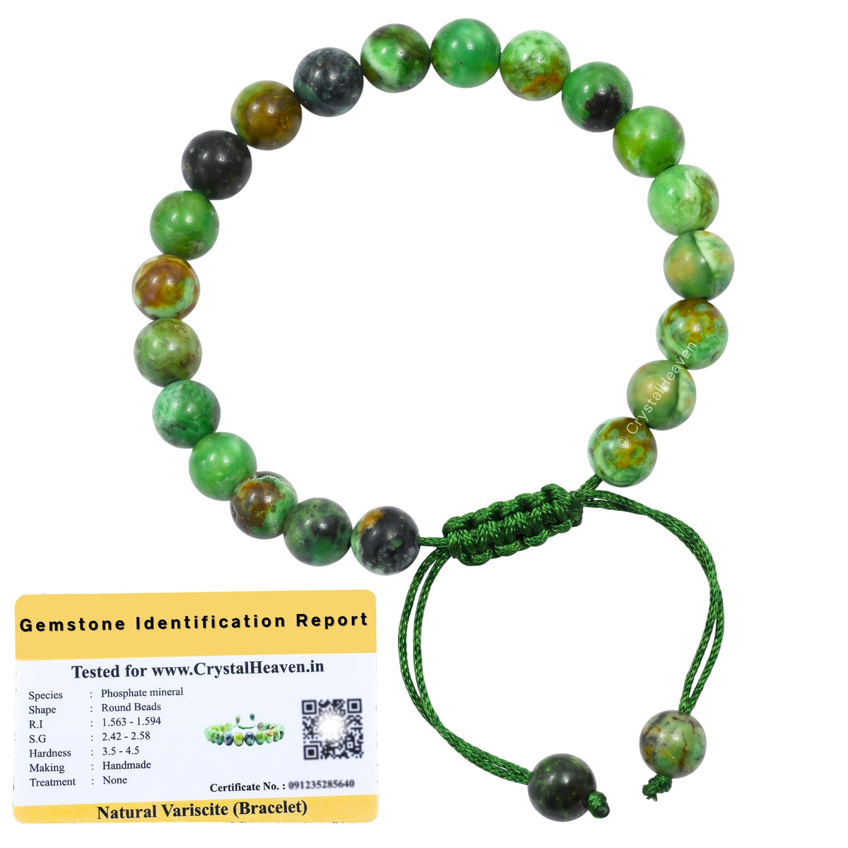 Variscite Bracelet (Adjustable)